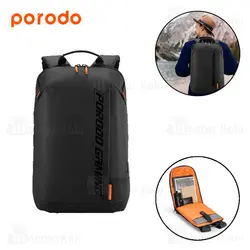 کوله پرودو Porodo Gaming Water Rresistand PU Laptop Backpack PDX533 مناسب برای لپ تاپ 15 اینچی