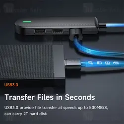 هاب 5 پورت Type C مک دودو Mcdodo HU-1430 5 in 1 USB C HUB