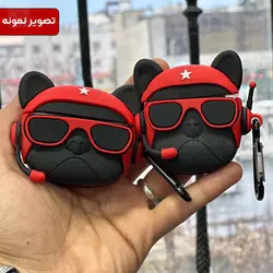 کاور محافظ فانتزی ایرپاد Apple AirPods 1 / 2 طرح بولداگ خلبان