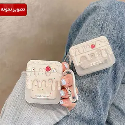 کاور محافظ فانتزی ایرپاد Apple AirPods Pro / Pro 2 طرح بستنی توت فرنگی