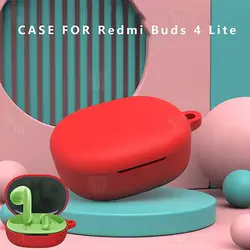 کاور محافظ سیلیکونی هندزفری شیائومی Xiaomi Redmi Buds 4 Lite دارای قلاب آویز