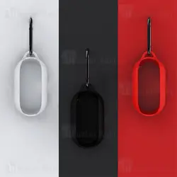 کاور محافظ سیلیکونی هندزفری سامسونگ Samsung Galaxy Buds / Buds Plus Silicone Case دارای قلاب آویز