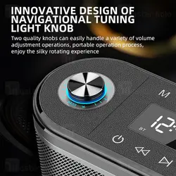 اسپیکر بلوتوث دبلیو کینگ W-King H10S توان 80 رم و فلش خور با میکروفون