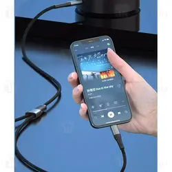 کابل انتقال صدا 2 به 1 لایتنینگ به AUX ایکس او Xo NB178A طول 1 متر