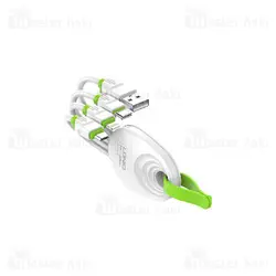 کابل سه سر الدینیو LDNIO LC95 3 In 1 USB Cable M+L+C شدت جریان 5.8 آمپر و طول 15 سانتی متر
