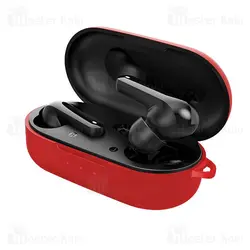 کاور محافظ سیلیکونی هندزفری شیائومی Xiaomi Haylou GT3 Earphone Silicone Case همراه با قلاب آویز