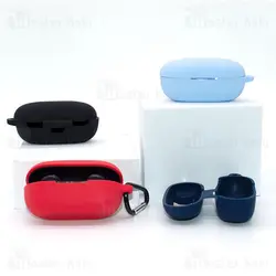 کاور محافظ سیلیکونی هندزفری کیو سی وای Xiaomi QCY T17s / T17 دارای قلاب آویز