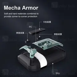 کاور محافظ ضد ضربه هندزفری نیلکین ایرپاد Apple AirPods 1 / AirPods 2 Nillkin Bounced Protective Case