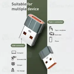 تبدیل OTG یو اس بی به Type C الدینیو LDNIO LC150 USB C to USB Adapter Transmission