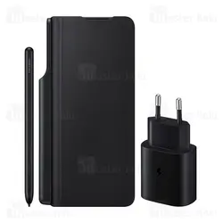 پک اصلی کاور هوشمند ، قلم و شارژر سامسونگ Samsung Galaxy Z Fold3 5G Note Package