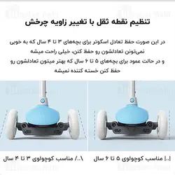اسکوتر سه چرخ شیائومی Xiaomi MITU Kids Scooter Three Wheel HBC01YM مخصوص کودکان