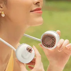 پنکه دور گردنی شیائومی Xiaomi Deerma DEM-GB100 Pocket Mini Neck Fan دارای دو فن