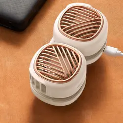 پنکه دور گردنی شیائومی Xiaomi Deerma DEM-GB100 Pocket Mini Neck Fan دارای دو فن