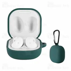 کاور محافظ سیلیکونی هندزفری سامسونگ Samsung Galaxy Buds 2 / Buds Pro / Buds Live دارای قلاب آویز