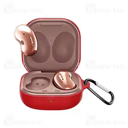 کاور محافظ سیلیکونی هندزفری سامسونگ Samsung Galaxy Buds 2 / Buds Pro / Buds Live دارای قلاب آویز