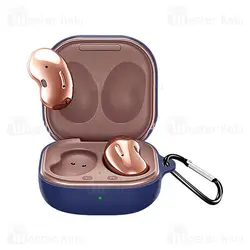 کاور محافظ سیلیکونی هندزفری سامسونگ Samsung Galaxy Buds 2 / Buds Pro / Buds Live دارای قلاب آویز