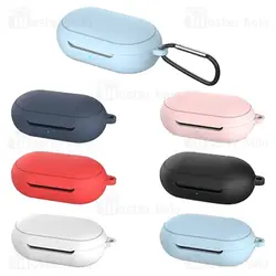 کاور محافظ سیلیکونی هندزفری سامسونگ Samsung Galaxy Buds / Buds Plus Silicone Case دارای قلاب آویز