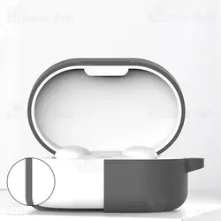 کاور محافظ سیلیکونی هندزفری شیائومی Xiaomi Redmi AirDots 3 Earphone Silicone Case دارای قلاب آویز
