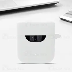 کاور محافظ سیلیکونی هندزفری کیو سی وای Xiaomi QCY T12 / T12S Earphone Silicone Case دارای قلاب آویز