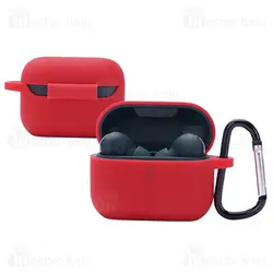کاور محافظ سیلیکونی هندزفری کیو سی وای Xiaomi QCY T10 / T11 Earphone Silicone Case دارای قلاب آویز