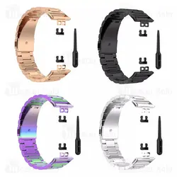 بند فلزی دستبند سلامتی هواوی Huawei Watch Fit Metal Wrist Strap