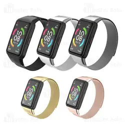 بند فلزی دستبند سلامتی Honor Band 6 / Huawei Band 6 Stainless Steel Milanese Strap