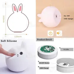چراغ خواب شیائومی Xiaomi Youpin Moonlight Bunny With Remote Control طرح خرگوش