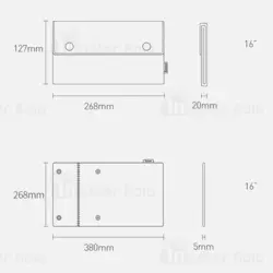 کیف لپ تاپ بیسوس Baseus Folding Series 16 Laptop Sleeve LBZD-B0G سایز 16 اینچ