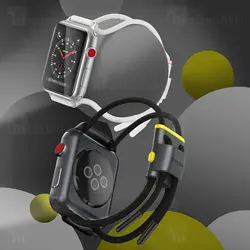 بند ساعت اپل واچ Baseus Lockable Rope Strap for AP Watch Series 3/4/5/6/SE 42mm/44mm LBAPWA4-BGY