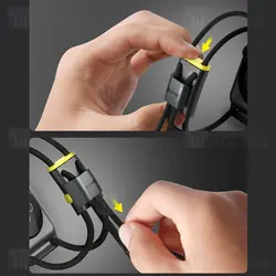 بند ساعت اپل واچ Baseus Lockable Rope Strap for AP Watch Series 3/4/5/6/SE 42mm/44mm LBAPWA4-BGY