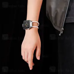 بند ساعت اپل واچ Baseus Lockable Rope Strap for AP Watch Series 3/4/5/6/SE 42mm/44mm LBAPWA4-BGY