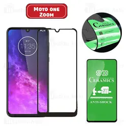 محافظ صفحه نانو سرامیک تمام صفحه و تمام چسب موتورولا Motorola One Zoom / One Pro Glass
