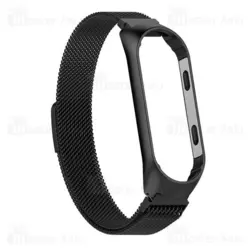 بند فلزی دستبند سلامتی شیائومی Xiaomi Mi Band 5 / 6 Stainless Steel Milanese Strap با قفل مگنتی