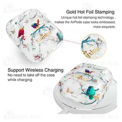 کاور ایرپاد Apple Airpods 1 / 2 Kingxbar Swarovski Fresh Series Magpie Thorn Birds