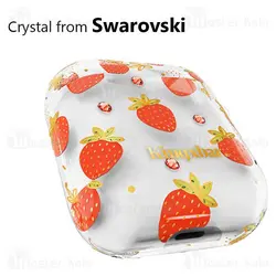 کاور ایرپاد Apple Airpods 1 / 2 Kingxbar Swarovski Fresh Series Strawberry