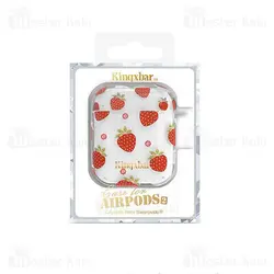 کاور ایرپاد Apple Airpods 1 / 2 Kingxbar Swarovski Fresh Series Strawberry