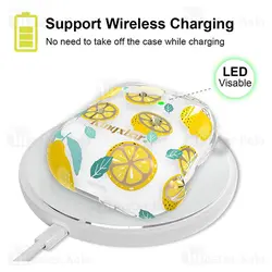 کاور ایرپاد Apple Airpods 1 / 2 Kingxbar Swarovski Fresh Series Lemon