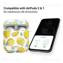 کاور ایرپاد Apple Airpods 1 / 2 Kingxbar Swarovski Fresh Series Lemon