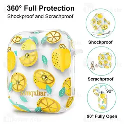 کاور ایرپاد Apple Airpods 1 / 2 Kingxbar Swarovski Fresh Series Lemon