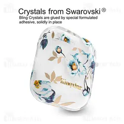 کاور ایرپاد Apple Airpods 1 / 2 Kingxbar Swarovski Fresh Series Gardenia