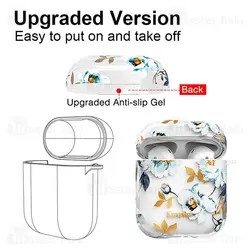 کاور ایرپاد Apple Airpods 1 / 2 Kingxbar Swarovski Fresh Series Gardenia