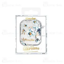 کاور ایرپاد Apple Airpods 1 / 2 Kingxbar Swarovski Fresh Series Gardenia