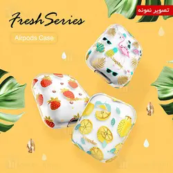 کاور ایرپاد Apple Airpods 1 / 2 Kingxbar Swarovski Fresh Series Gardenia