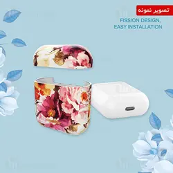 کاور ایرپاد Apple Airpods 1 / 2 Kingxbar Swarovski Fresh Series Gardenia