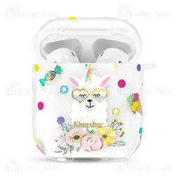 کاور ایرپاد Apple Airpods 1 / 2 Kingxbar Swarovski Adorkable Series Alpaca