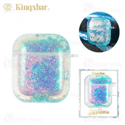 کاور آکواریومی ایرپاد Apple Airpods 1 / 2 Kingxbar Swarovski Galaxy Series Aqua