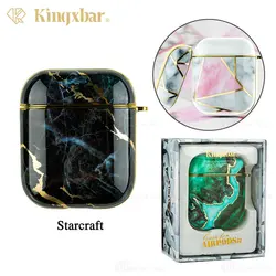 کاور محافظ ایرپاد Apple Airpods 1 / 2 Kingxbar Swarovski Marble Series StarCraft
