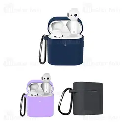 کاور محافظ سیلیکونی شیائومی Xiaomi Mi Air 2 / QCY T7 دارای قلاب آویز