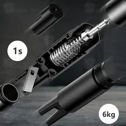 چکش اضطراری بیسوس Baseus Sharp Tool Safety Hammer CRSFH-0G دارای کاتر کمربند