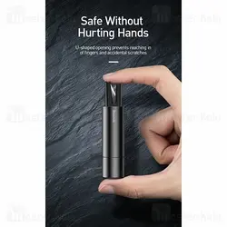 چکش اضطراری بیسوس Baseus Sharp Tool Safety Hammer CRSFH-0G دارای کاتر کمربند